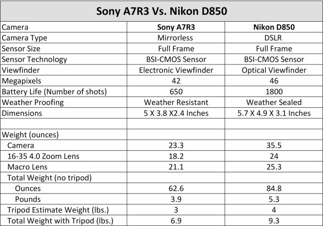 Sony versus Nikon